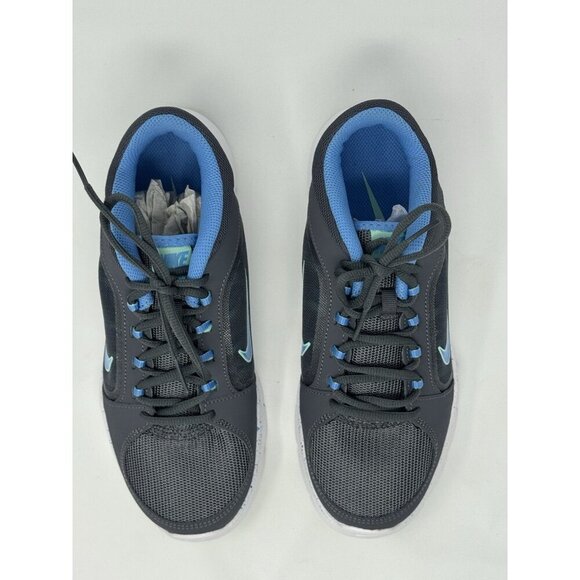 Size 7.5 - Nike Flex Trainer 4 Dark Grey University Blue New In Box - Picture 3 of 10